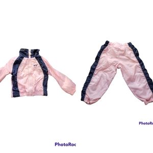 Pink Reebok Running Track Suit
